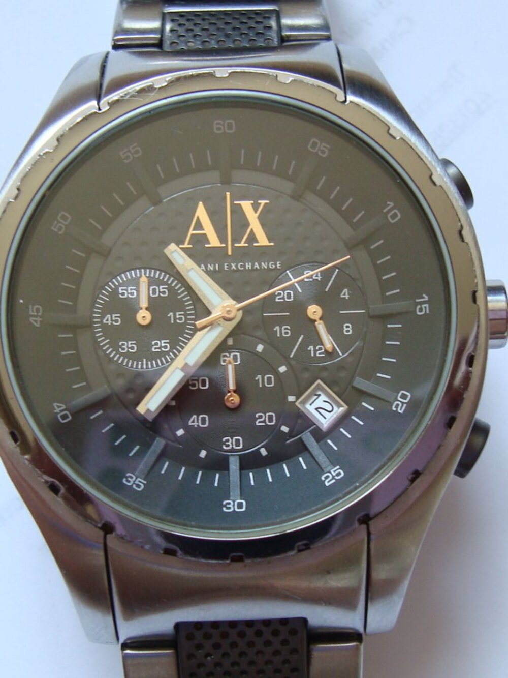AX CHRONOGRAPH QUARTZ ,NEW BATTERY,RUN GREAT